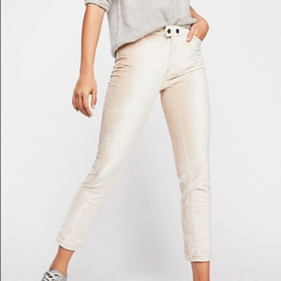 Free People Pants - Free People Sweet Jane Velvet Skinny Pant 31 NWT